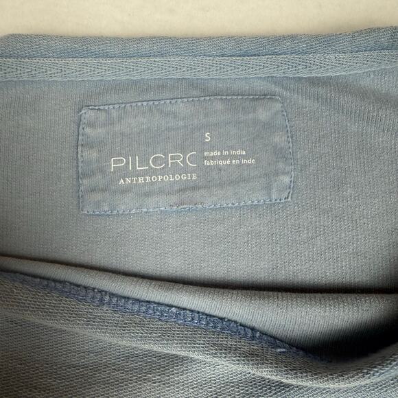 Pilcro Ina seamed cotton pullover SKY size S - Picture 11 of 12